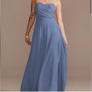 David’s Bridal Strapless Bridesmaid Dress